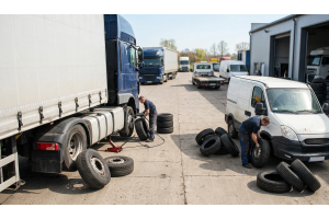Letnia wymiana ogumienia w firmie transportowej – ciężarówki to nie wszystko